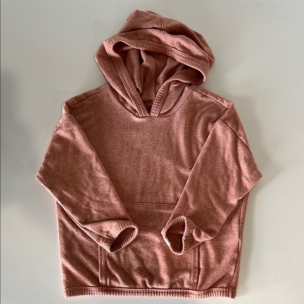 Easy Peasy Coral Hoodie Sweater